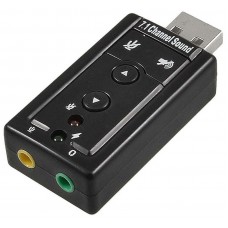 Звуковая карта USB Audio adapter 7.1, 4кн, чёр